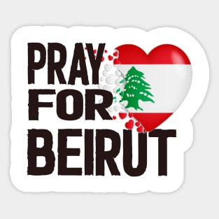 Pray for Beirut lebanon Sticker